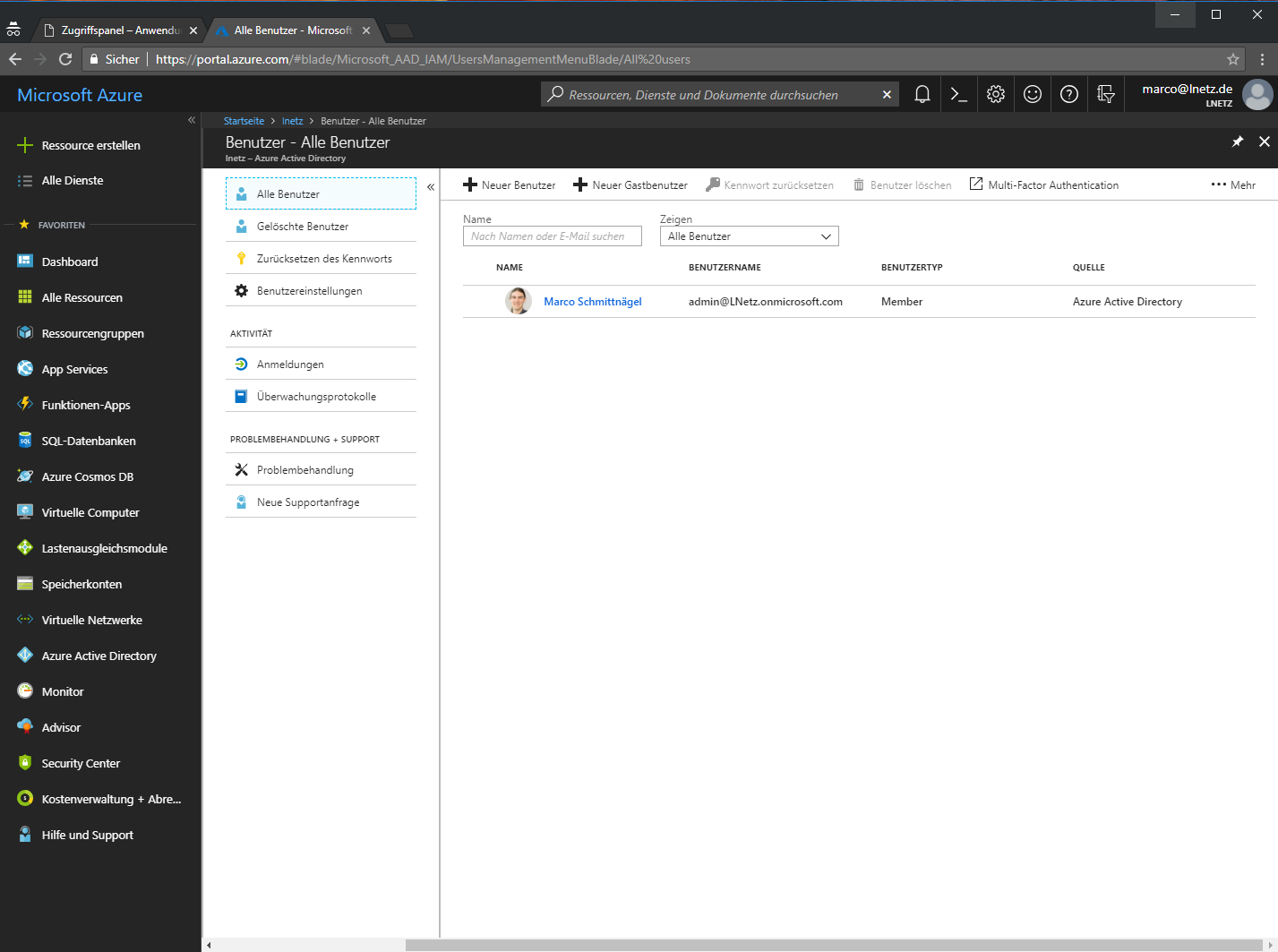 Office 365 Azure Portal Screenshot 2